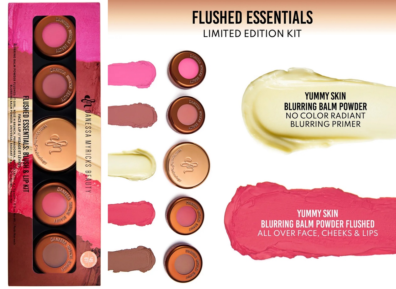 Danessa Myricks Flushed Essentials Blush & Lip Kit Danessa Myricks Flushed Essentials Blush & Lip Kit