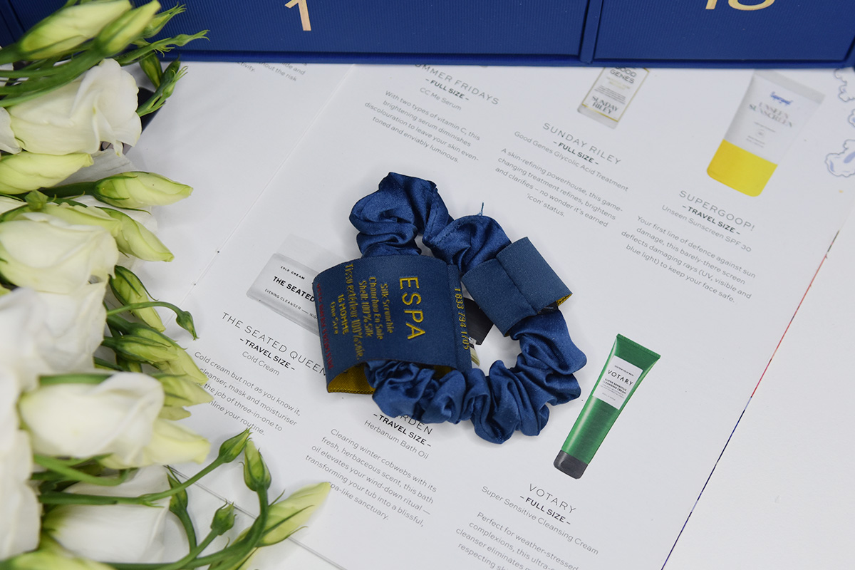 ESPA Midnight Blue Silk Scrunchie