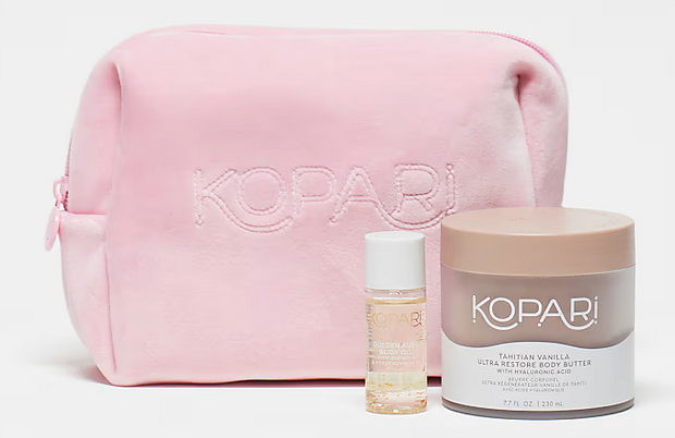Kopari X ASOS Exclusive Tahitian Vanilla Body Butter, Golden Body Oil and Bag Kopari X ASOS Exclusive Tahitian Vanilla Body Butter, Golden Body Oil and Bag
