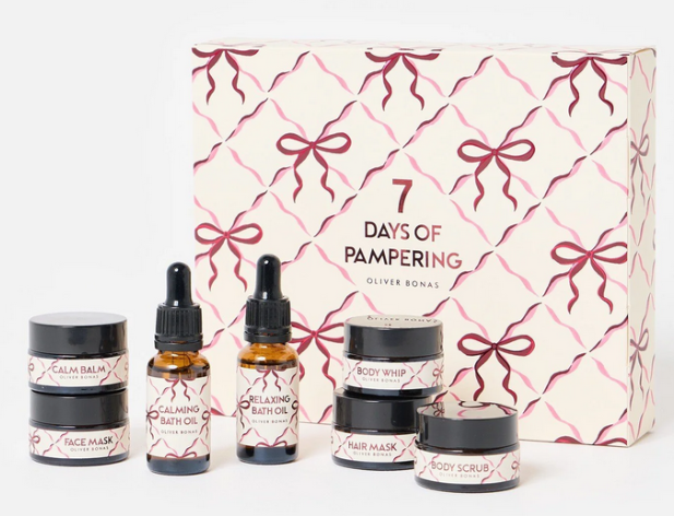 Oliver Bonas 7 Days of Pampering Beauty Advent Calendar. Oliver Bonas 7 Days of Pampering Beauty Advent Calendar.