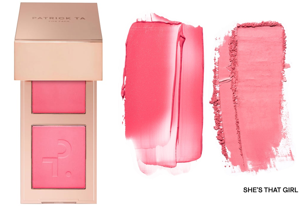 PATRICK TA Mini Major Headlines Double-Take Crème & Powder Blush Duo in She's That Girl