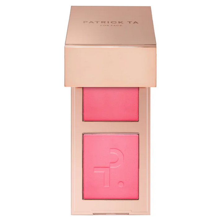 Patrick Ta Mini Major Headlines Double-Take Crème & Powder Blush Duo in She's That Girl Patrick Ta Mini Major Headlines Double-Take Crème & Powder Blush Duo in She's That Girl