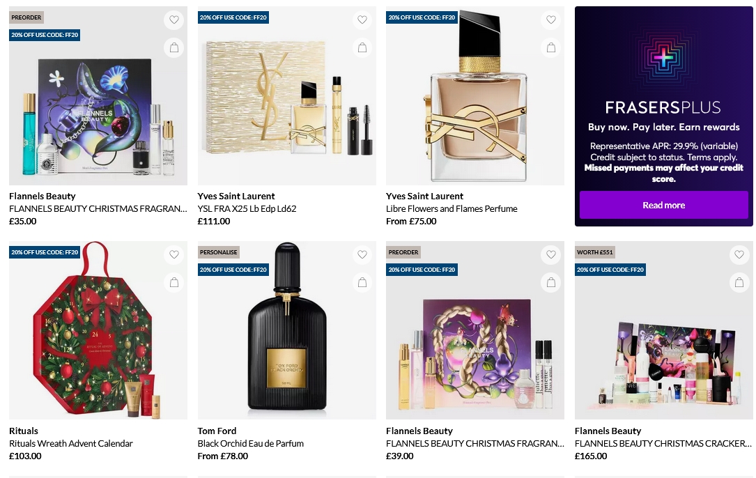 20% off selected Beauty at Frasers 20% off selected Beauty at Frasers