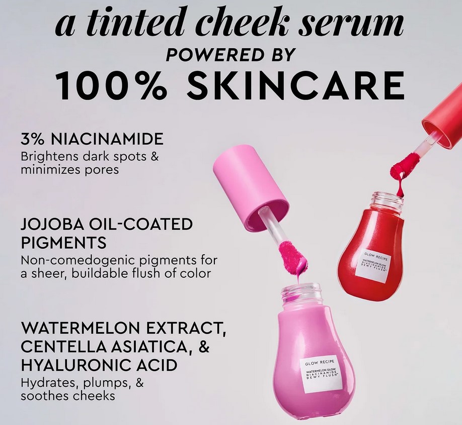 Glow Recipe Watermelon Glow Niacinamide Dewy Flush Brightening Serum Blush