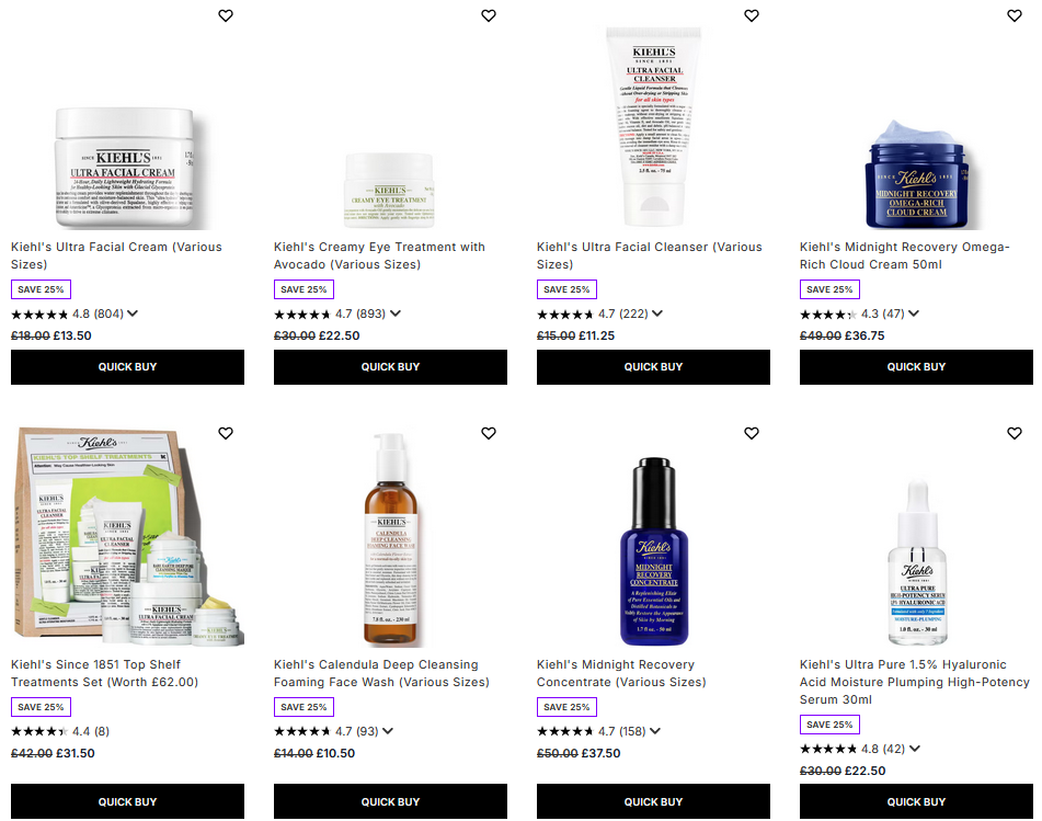 25% off Kiehl's at Lookfantastic 25% off Kiehl's at Lookfantastic