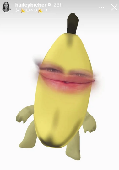 Hailey Bieber has teased a new banana flavour launch from rhode Hailey Bieber has teased a new banana flavour launch from rhode