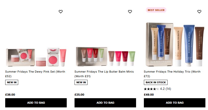 Summer Fridays Holiday 2025 Gift Sets Summer Fridays Holiday 2025 Gift Sets