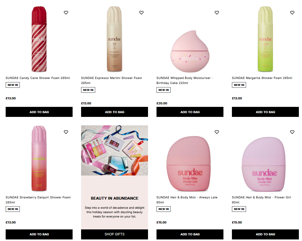 New launches from Sundae at Cult Beauty New launches from Sundae at Cult Beauty
