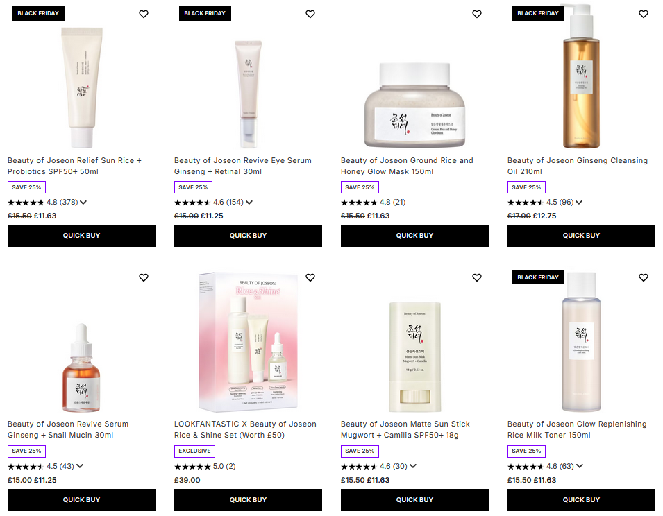 25% off Beauty of Joseon Skincare