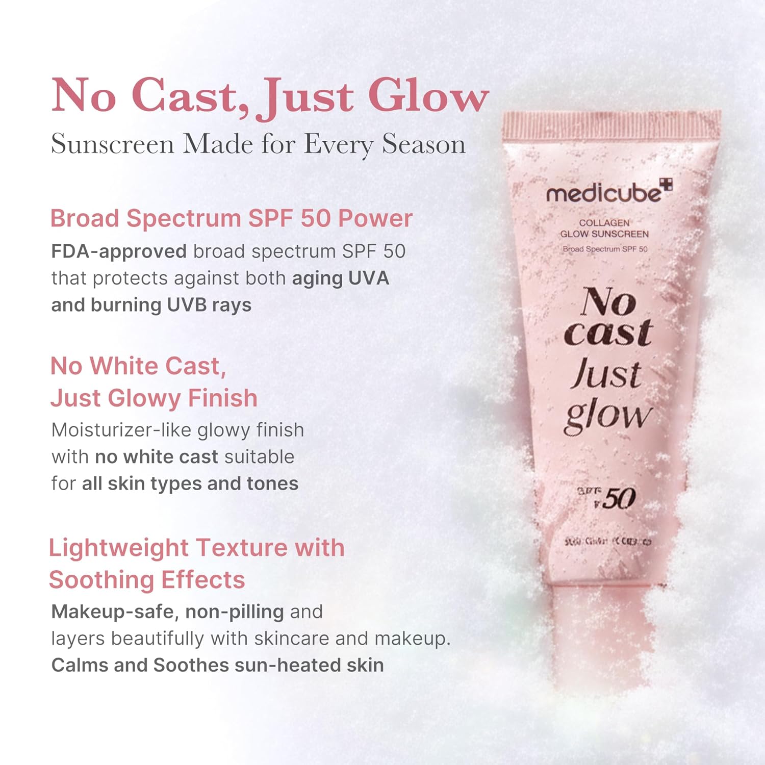 Medicube No Cast Just Glow Collagen Sunscreen SPF 50