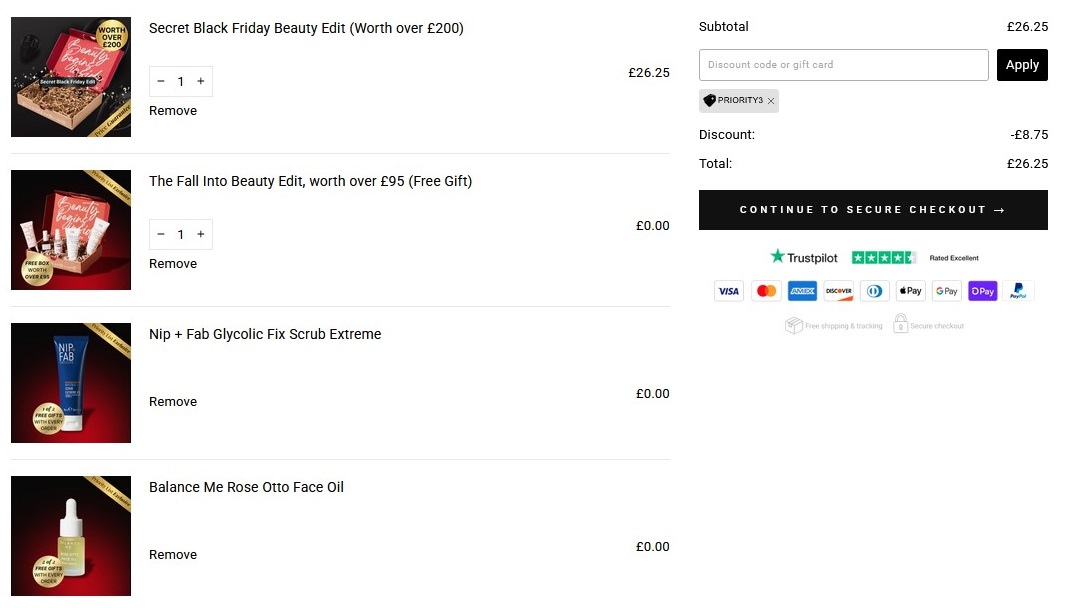 OK! Beauty Box Secret Black Friday Beauty Edit