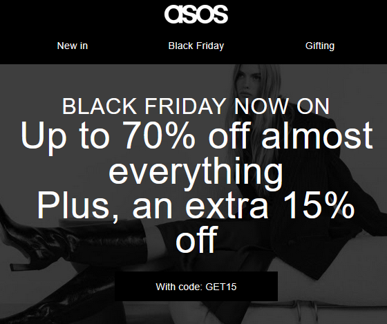 Up to 70% off almost everything at ASOS
