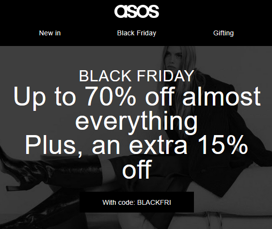 Up to 70% off almost everything at ASOS