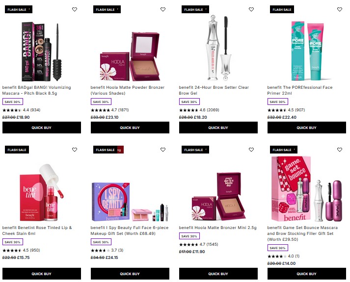 25% off Benefit at Lookfantastic