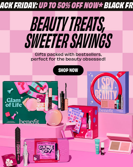 Up to 50% off Gifts at Benefit
