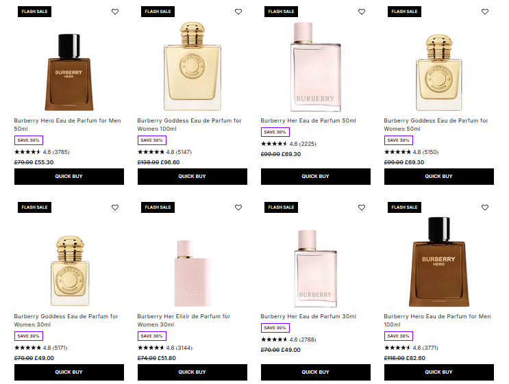 30% off Burberry at Lookfantastic 30% off Burberry at Lookfantastic