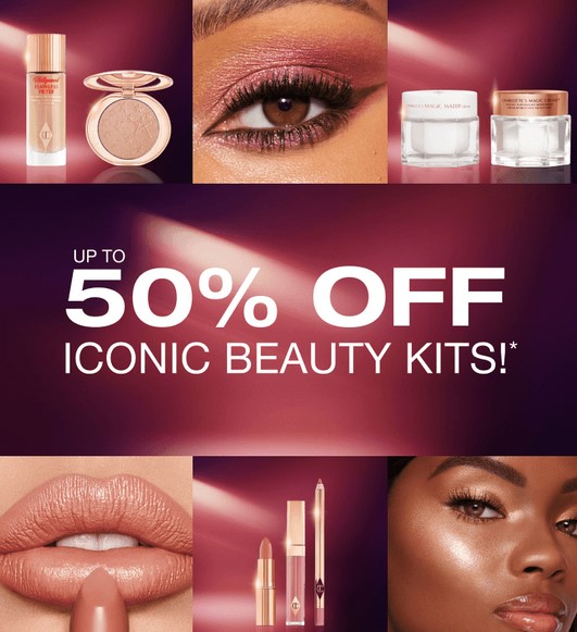 Up to 50% off Black Friday sale at Charlotte Tilbury Up to 50% off Black Friday sale at Charlotte Tilbury