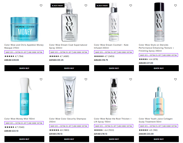 25% off selected Color WOW at Lookfantastic 25% off selected Color WOW at Lookfantastic