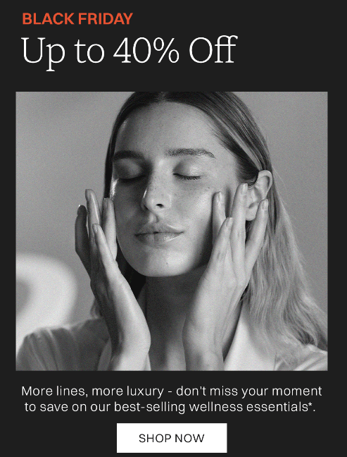 Black Friday at ESPA: Up to 40% off selected