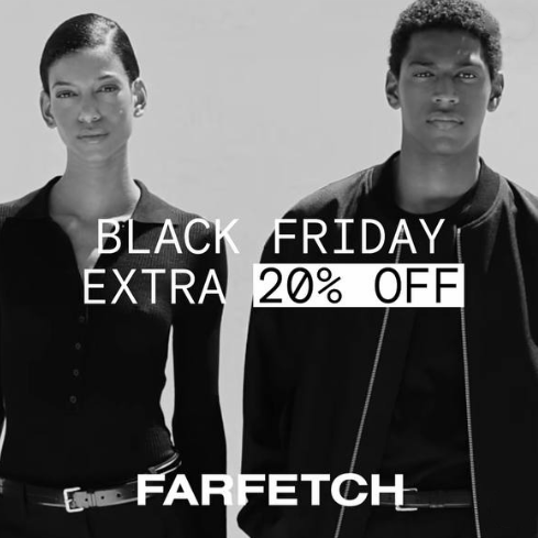 Black Friday at Farfetch: 20% off sale womenswear, menswear and kidswear