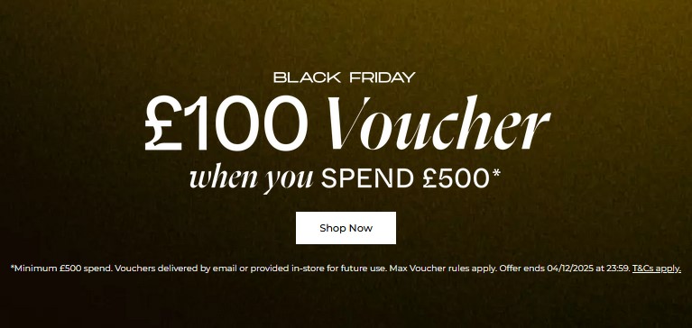 £100 Voucher when you spend £500 at Flannels