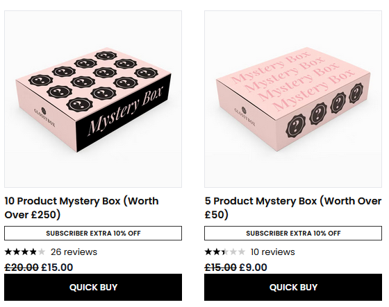 Black Friday at Glossybox