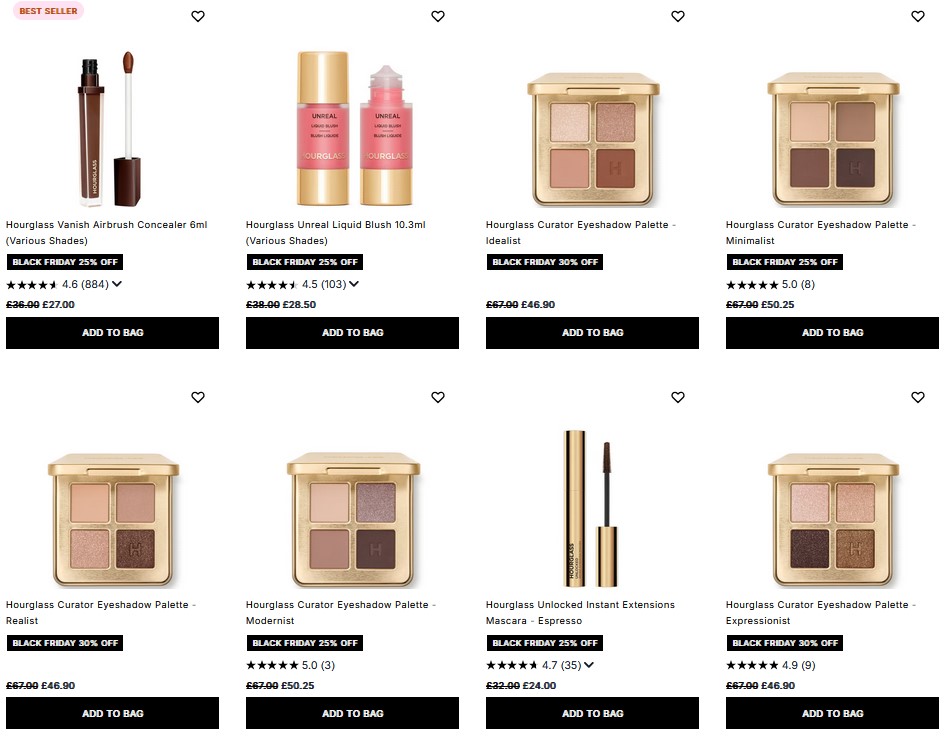 Up to 30% off Hourglass