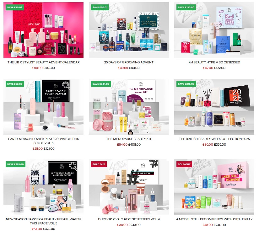 Up to 38% off Latest in Beauty Beauty Boxes