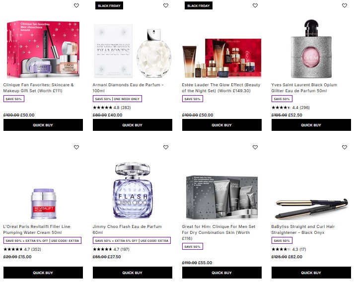 50% off selected at Lookfantastic