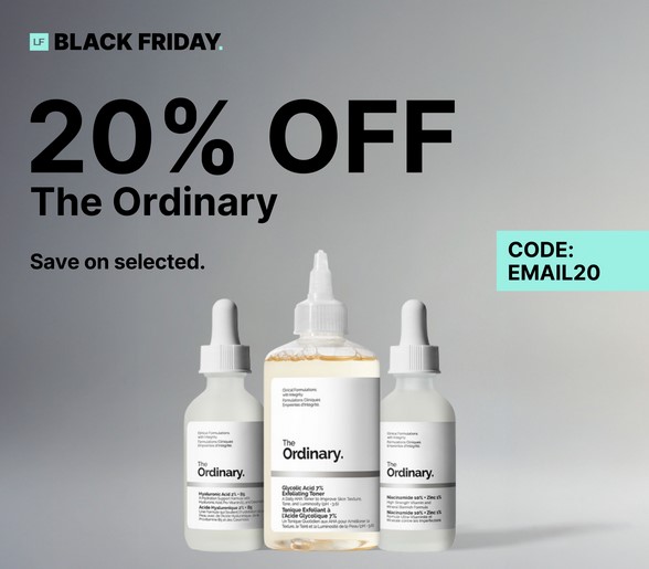20% off selected The Ordinary