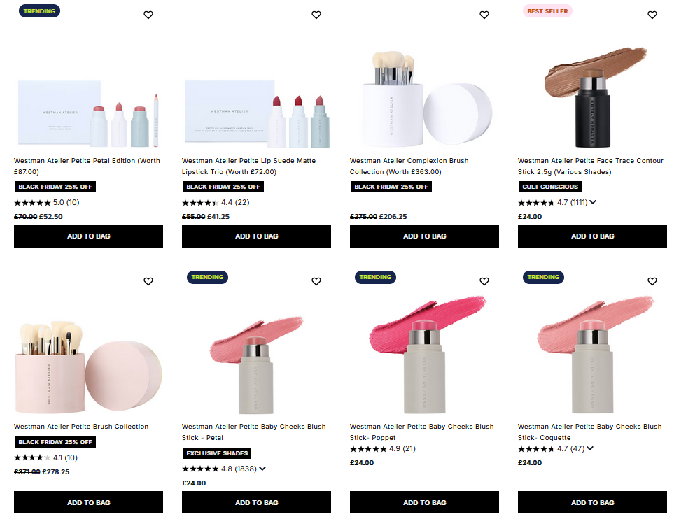 25% off Westman Atelier at Cult Beauty