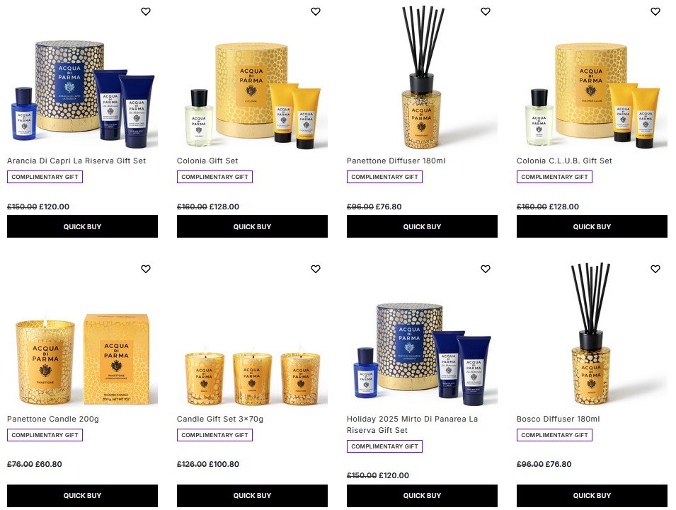 Up to 20% off Acqua di Parma at Lookfantastic