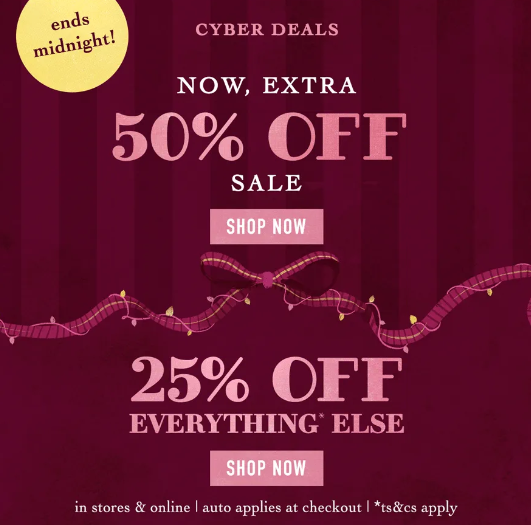 Up to 50% off sale at Anthropologie