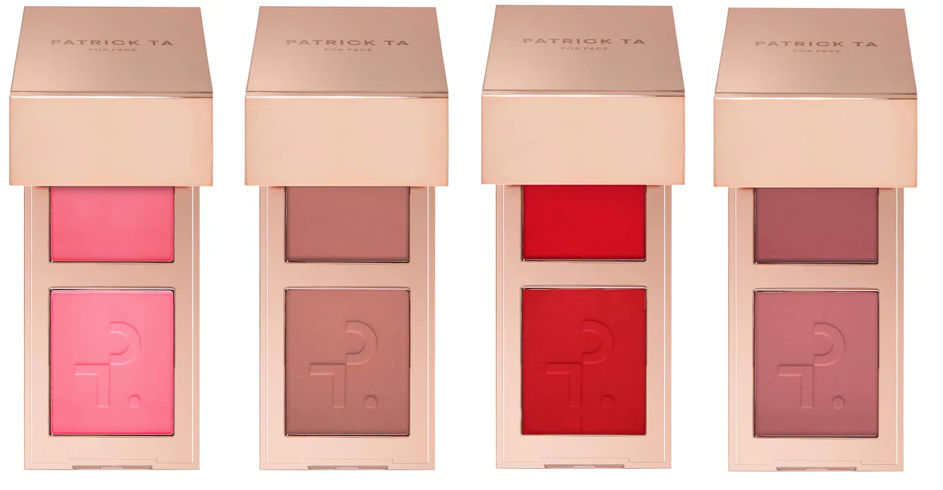 New shades of the PATRICK TA Mini Major Headlines Double-Take Crème & Powder Blush Duo