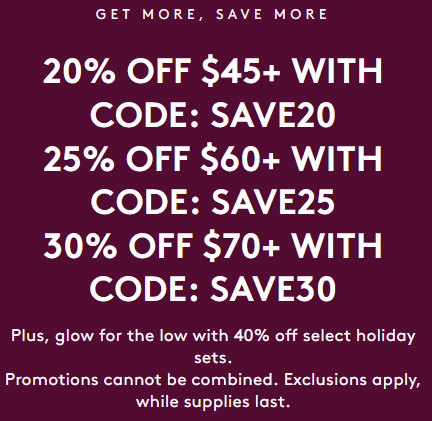 Spend and safe offer at Fenty