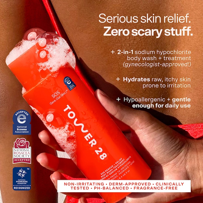 Tower 28 Beauty SOS Rescue + Relief Body Wash Treatment