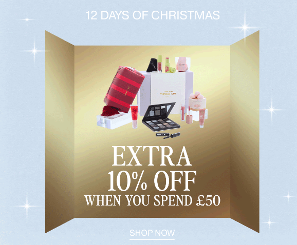 Extra 10% off when you spend £50 at BEAUTY BAY Extra 10% off when you spend £50 at BEAUTY BAY