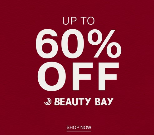 Up to 60% off sale at BEAUTY BAY