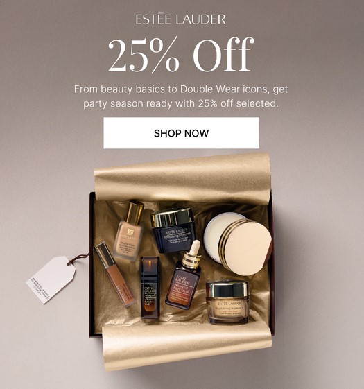25% off Estée Lauder at Lookfantastic