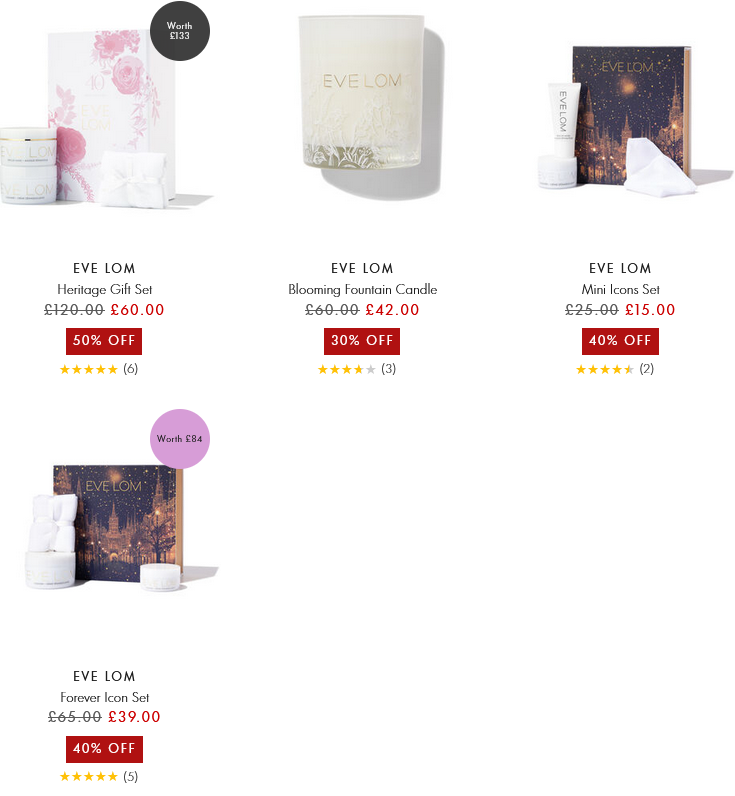 Up to 50% off selected Eve Lom at Space NK