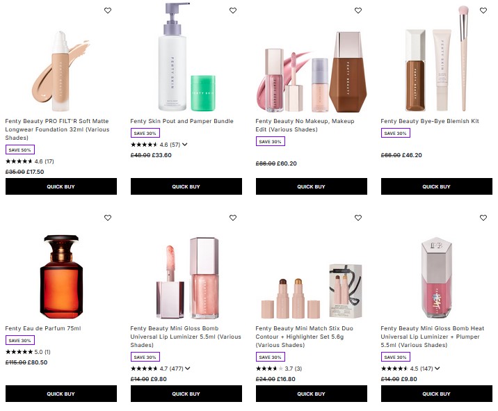 30% off Fenty at Lookfantastic 30% off Fenty at Lookfantastic