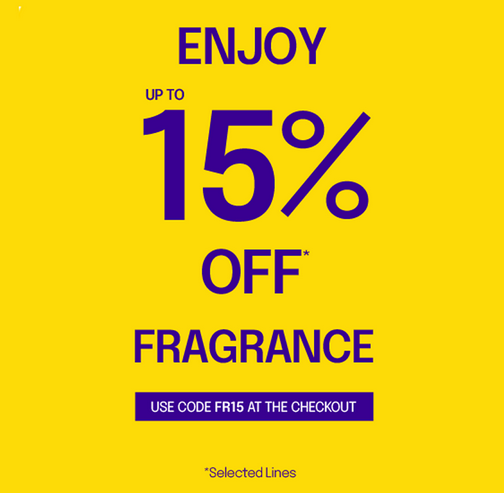 Up to 15% off Fragrance at Fenwick