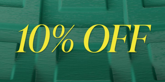 10% off selected purchases, including Sale at Harrods