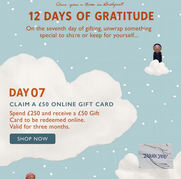 Spend £250 and receive a £50 Gift Card at Omorovicza