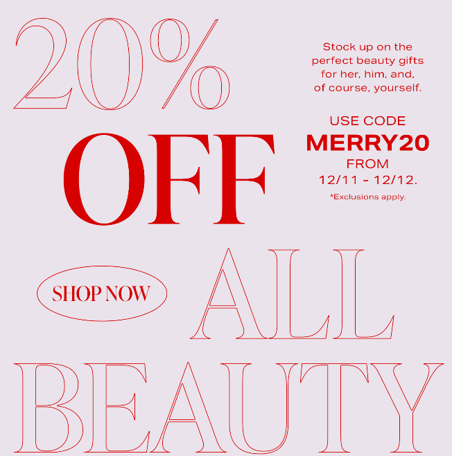 20% off Beauty at Revolve 20% off Beauty at Revolve