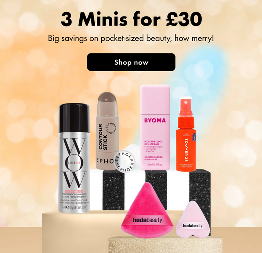 3 Minis for £30 at Sephora UK 3 Minis for £30 at Sephora UK