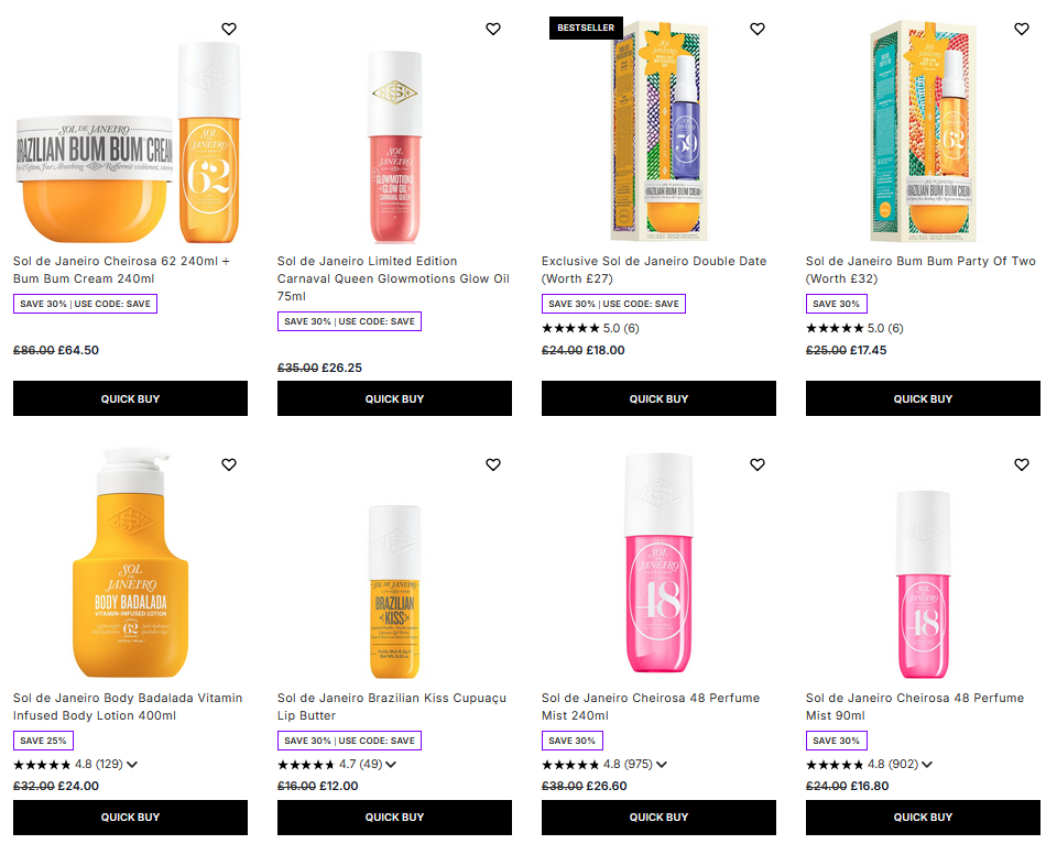 Up to 30% off Sol de Janeiro at Lookfantastic Up to 30% off Sol de Janeiro at Lookfantastic