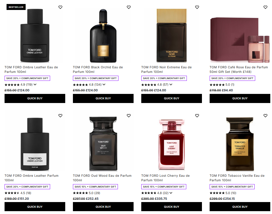 25% off Tom Ford at Lookfantastic 25% off Tom Ford at Lookfantastic