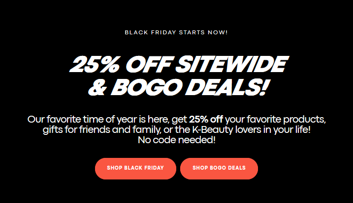 25% off sitewide at TONYMOLY