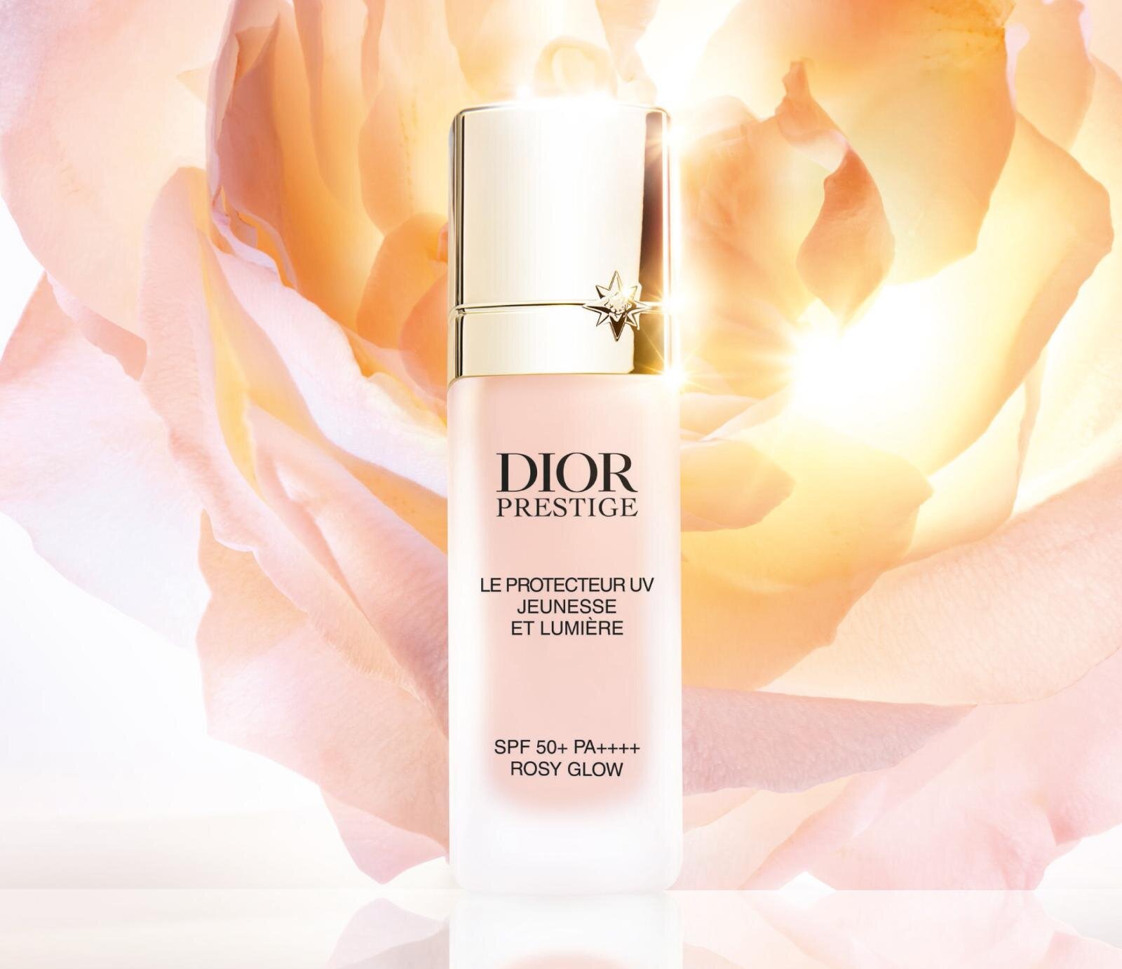 Dior Prestige Le Protecteur UV Jeunesse Et Lumière SPF 50+ PA++++ in Rosy Glow Dior Prestige Le Protecteur UV Jeunesse Et Lumière SPF 50+ PA++++ in Rosy Glow